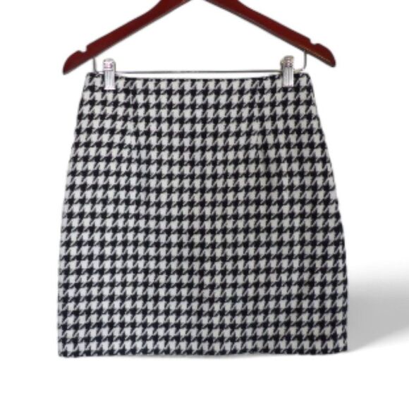 Vero Moda Houndstooth Pencil Mini Skirt Womens Size Small Plaid NEW Clueless - Picture 3 of 11